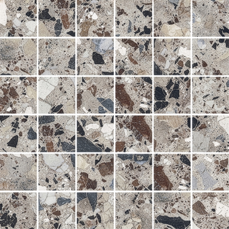 Milzetti - 2X2/12X12 Pebble, Silver, Polished